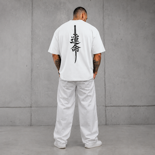 Destiny Oversized Graphic Tee - White