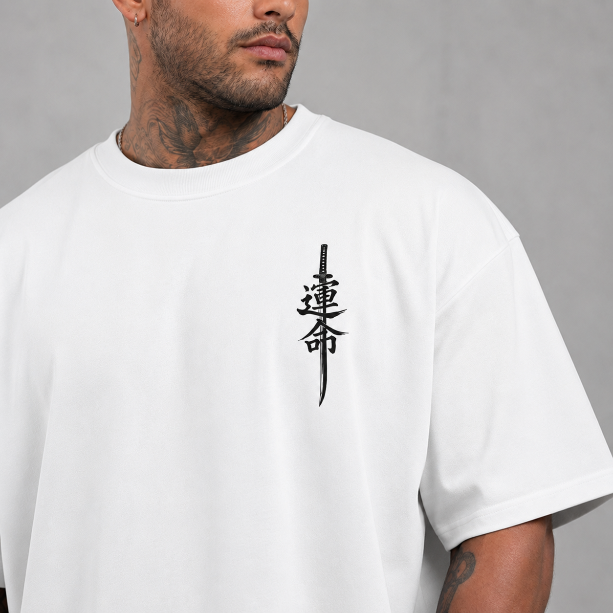 Destiny Oversized Graphic Tee - White