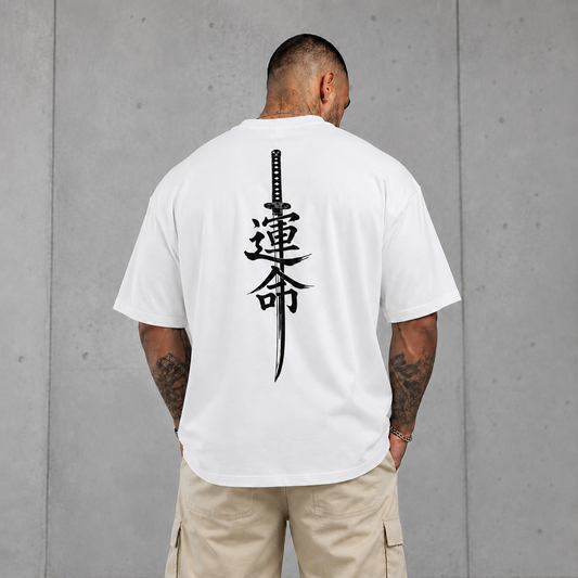 Destiny Oversized Graphic Tee - White