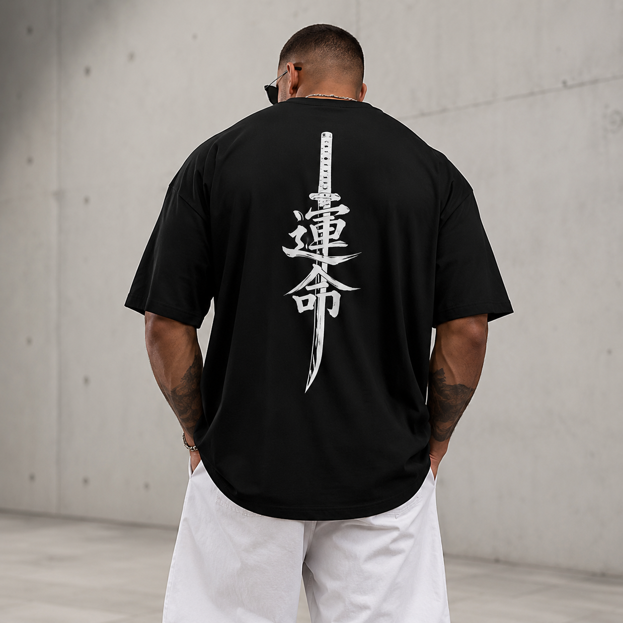 Destiny Oversized Graphic Tee - Black