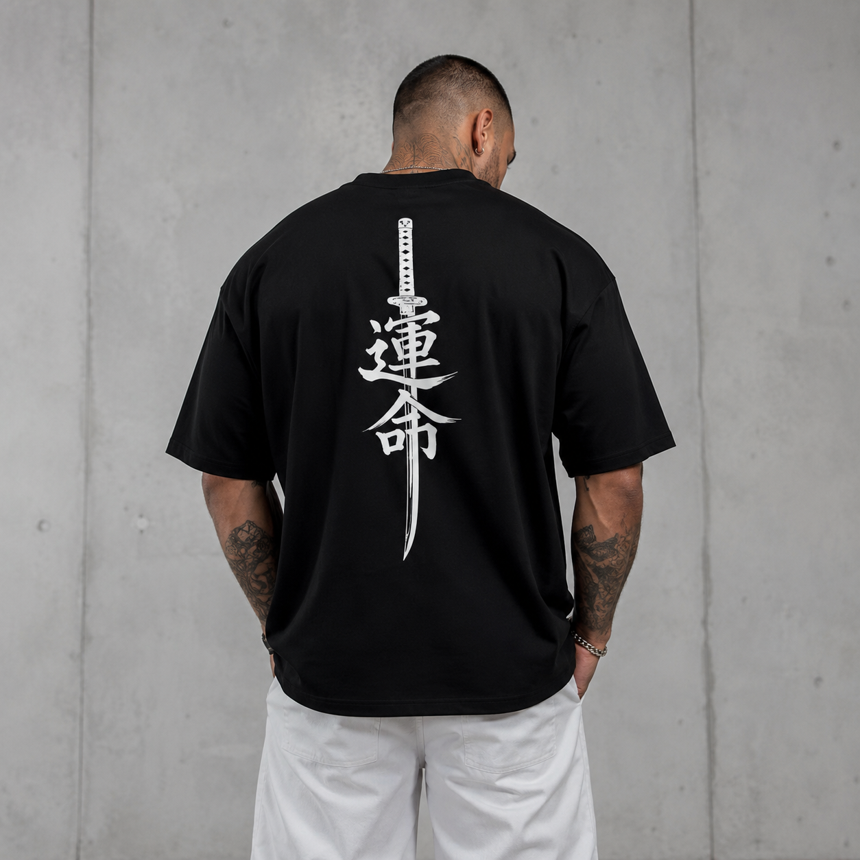 Destiny Oversized Graphic Tee - Black