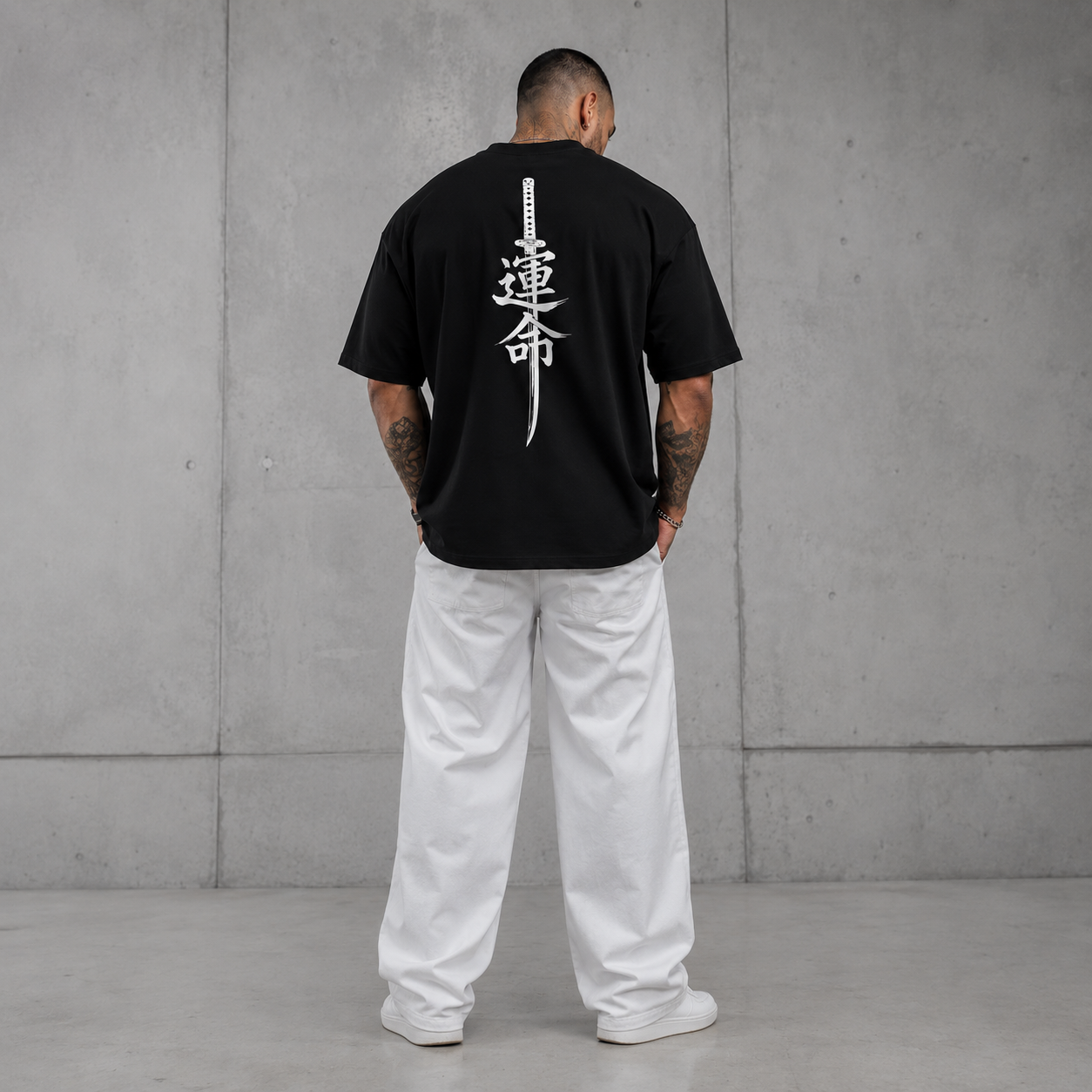 Destiny Oversized Graphic Tee - Black