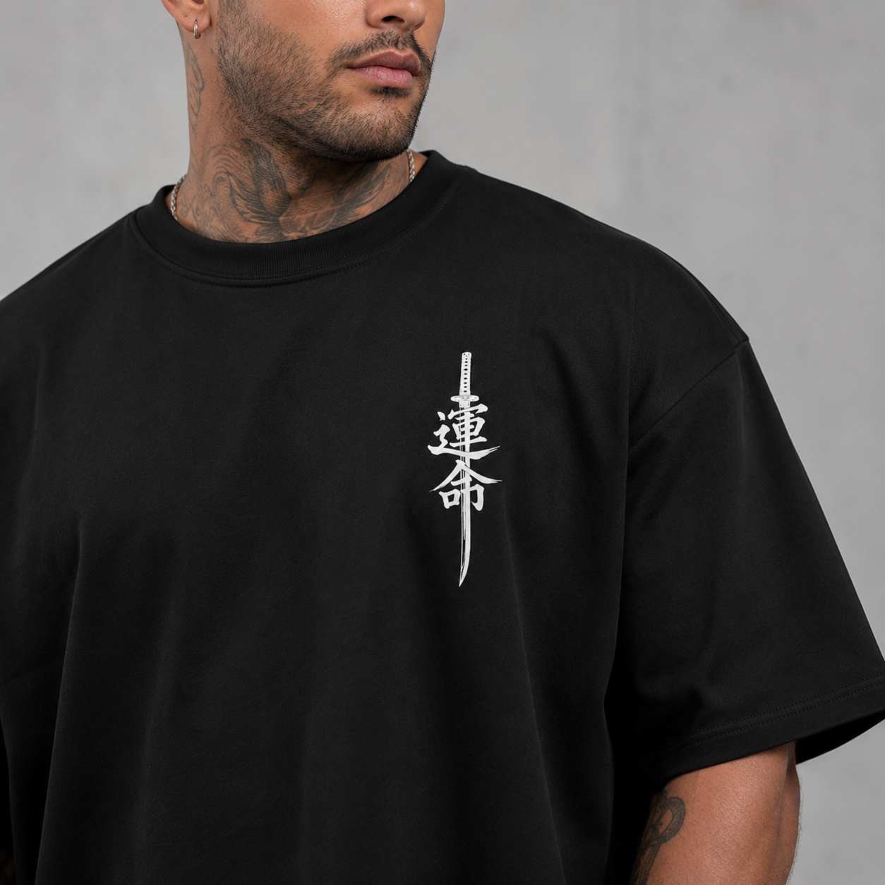 Destiny Oversized Graphic Tee - Black