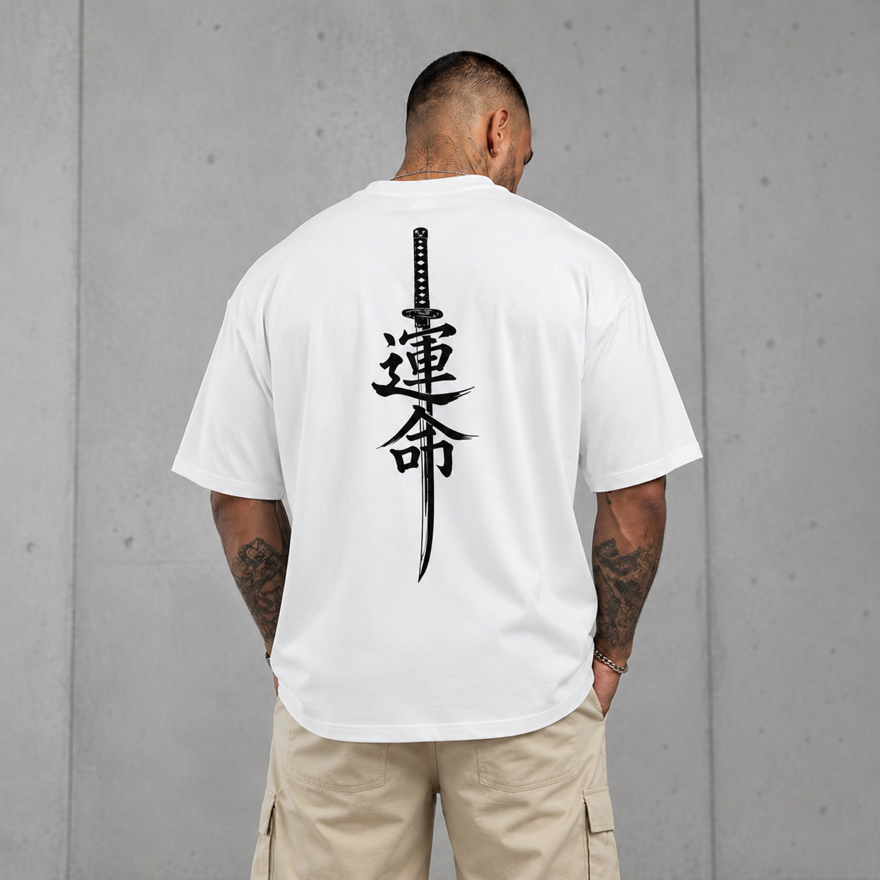 Destiny Oversized Graphic Tee - White