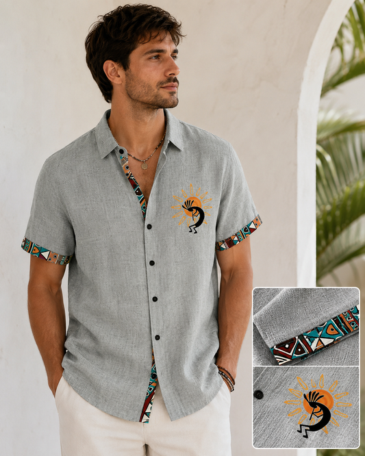 Sun Motif Resort Shirt